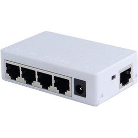 Resim Crackedice Port Poe Genişletici 100mbps 1 Giriş 4 Çıkış 250 Metre 