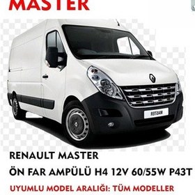 Resim Renault Master Uyumlu Ön Far Ampülü 1 Adet Sarı 