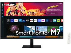 Resim Samsung M7 Serisi LS32BM700UUXUF 32" 4 MS 60 Hz 4K UHD VA LED Akıllı Monitör Samsung