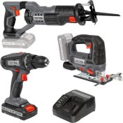 Resim Kraftixx By Einhell Akülü Vidalama Dekupaj Tilki Kuyruğu Set 1x2 Amper 