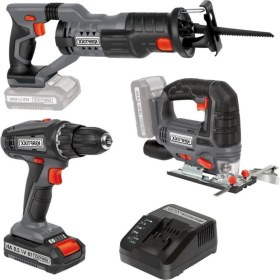 Resim Kraftixx By Einhell Akülü Vidalama Dekupaj Tilki Kuyruğu Set 1x2 Amper 