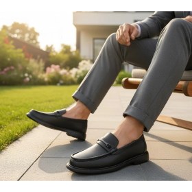 Resim James Franco JF-2385 Erkek Hakiki Deri Rok Esnek ve Hafif Ultra Comfort Taban Günlük Loafer Ayakkabı 