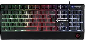 Resim Rampage KB-R34 WINNER Semi Mekanik Q Rainbow Işıklı Gaming Oyuncu Klavyesi 