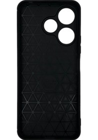 Resim Nettech Xiaomi Redmi 13 Uyumlu Focus Seri Arka Koruma Kılıf - Siyah Siyah 