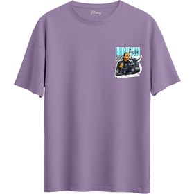 Resim L.Hamilton - Oversize T-Shirt - L / Mor 