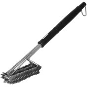 Resim Go İthalat Mangal Izgara Temizleme Fırçası - Paslanmaz Çelik Telli, Uzun Saplı Grill Temizlik Aparatı 