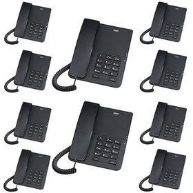 Resim 10 Adet Siyah Karel TM140 Masaüstü Ofis Telefon Seti 