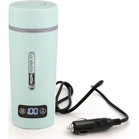 Resim Oldfriend Polvcdg Yeşil 12v 36v Araç Çakmaklığı Çay Isıtıcı Termostatlı Taşınabilir Bardak 