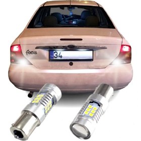 Resim Fardoktoru Ford Focus 1 LED Geri Vites Ampulü Mercekli Platınum P21W 