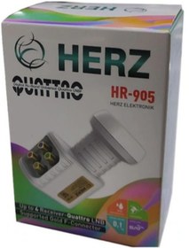 Resim Herz HR-905 Quattro 4'lü LNB Çanak 