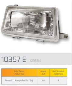 Resim RENAULT 9-11 BRODWAY FAİRWAY 93-95 ÖN FAR LAMBA SOL FARBA 10357 