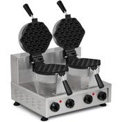 Resim OMAKE WFL12.E22 Zamanlayıcılı Balls Çiftli Waffle Makinesi, Elektrikli 