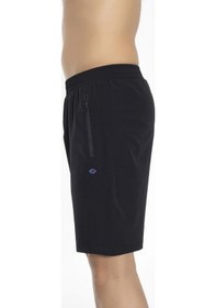 Resim Spor Likra Erkek Şort Siyah 