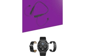 Resim Rivera Tech Rvrtch Alarm ve Titreşim Özellikli Akıllı Saat ve Mikrofonlu Kablolu Bluetooth Kulaklık 60 Saat 