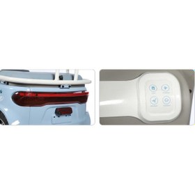 Resim Skyjet Skycar Elektrikli Moped Beyaz Mavi 