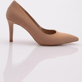 Resim Dgn 1002 Kadin Topuklu Stiletto Ayakkabi 1002-2453-R15044 Ten 