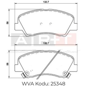 Resim ÖN FREN BALATASI TAKIM KIA RIO 2012-2016 ARASI (ART) 