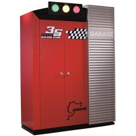 Resim Meltem Kids Pitstop Çocuk Odası Üç Kapılı Dolap 