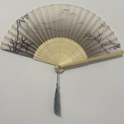 Resim Şık Vintage Çin Tarzı Bambu Katlanır Fan - Hafif, Taşınabilir Hanfu Aksesuarı Yaz İçin, Dans ve Günlük Kullanım İçin İdeal, Dans El Fanı | Geleneksel Tasarım | Dekoratif Bambu 