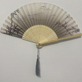 Resim Şık Vintage Çin Tarzı Bambu Katlanır Fan - Hafif, Taşınabilir Hanfu Aksesuarı Yaz İçin, Dans ve Günlük Kullanım İçin İdeal, Dans El Fanı | Geleneksel Tasarım | Dekoratif Bambu 