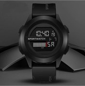 Resim Gaojunshop01 Siyah Çiftler Için Spor Lüks Büyük Ekran Aydınlatmalı Digital Spor Saati Diğer 