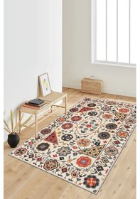 Resim West Home Dijital Baskı Yıkanabilir Kaymaz Taban Salon Halısı Mutfak Halısı Yolluk Wh 467 Multy 