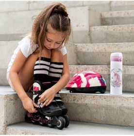 Resim Çocuklara Özel İsim Yazılı Unicorn Tasarımlı Termos Matara 