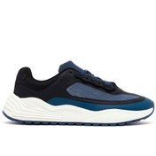 Resim ACBC x Derimod Men's Navy Blue Lace-Up Thick-Sole Fabric Sneakers Derimod