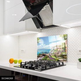 Resim Olinpa Cam Ocak Arkası Koruyucu | Manzara 