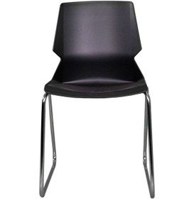 Resim Mora Siyah Deri Ev Ofis Toplantı Bekleme Koltuğu U Ayaklı Ergonomik Tasarım Yükseklik Ayarlı Siyah 