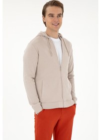 Resim U.s. Polo Assn. Erkek Taş Hırka Örme 50293412-vr049 Tas Taş 