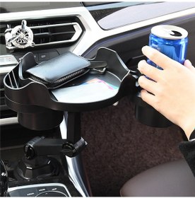 Resim Araba Plaka Masa Depolama Rafı Su Bardağı Tepsisi Bardak Tutucu Tepsi Braketi 