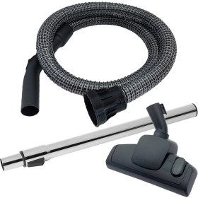 Resim İcanpares Numatic Uyumlu Nsp 200A Elektrikli Süpürge Çelik Telli Hortum Emici ve Boru Seti 