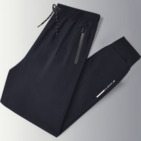 Resim 1 adet Erkek Casual Polyester Pantolon, Nefes Alabilen Şık Düzenli Uygunluk ile Fermuar, Esnek Olmayan Dokuma Kumaş, Baskı Deseni, İlkbahar/Sonbahar Mevsimi, Yetişkin Rahat Basit Tarz Pantolon 