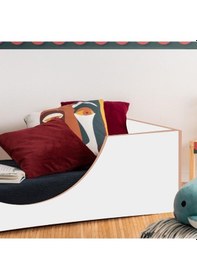 Resim Montessori Yatak Bebek ve Çocuk Karyola Rustik 