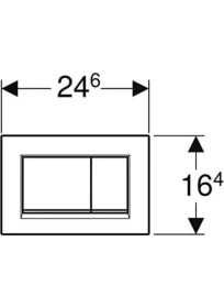 Resim Geberit Rezervuar Kumanda Paneli 115883KH1 
