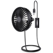 Resim Techmaster Araç Oto Havalandırma Taşınabilir 3 Kademe Işıklı Fan Vantilatör F829 