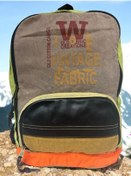 Resim Kaliteli Tek Bölmeli Vintage Disayn Günlük Gezi Spor Okul Sırt Çantası Patchwork Komor 29x42cm Kahverengi 