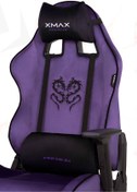 Resim XMAX / Rio Balerion Terletmez Kadife Kumaş Mor Gaming Oyuncu Koltuğu / 120 Kg Taşır 