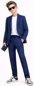 Resim Erkek Çocuk Modern Casual Slim Fit Takım Elbise Ak2850 