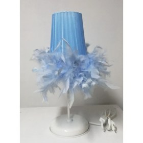 Resim Tüylü Erkek Kız Çocuk Odası Yatak Odası Abajuru Renk Seçenekli 