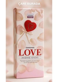 Resim Darshan Incense - Love 20'li Çubuk Tütsü Aşk 