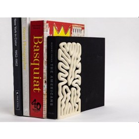 Resim Kreatif Beyaz Kitap Tutucu - 18 Cm El Yapımı 3d Yazıcıyla 