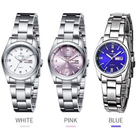 Resim Leezsing Paslanmaz Çelik Kayışlı Kuvars Saat Moda Kol Saati Aydınlatmalı Ekran 3atm Kadınlar İçin Elbise Saatleri 