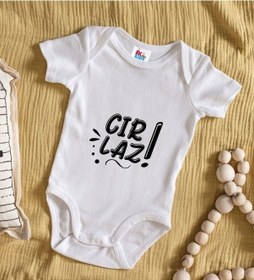 Resim Bk Kids Cırlaz Tasarımlı Beyaz Bebek Body Zıbın-1 Çok Renkli 