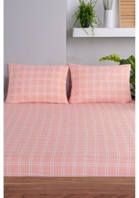 Resim Pes Lastikli Çarşaf Seti Tek Kişilik Tavşancık Kombin Pembe Pembe 