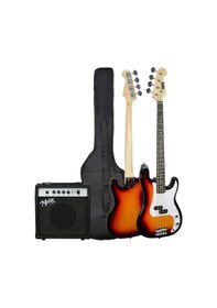 Resim Midex Cbg-460sb 46 İnç 4/4 Yetişkin Amfili Bas Gitar Seti Sunburs 