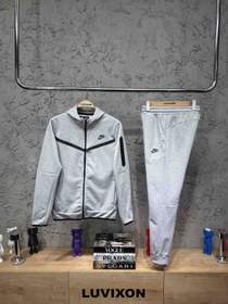 Resim Nike Tech Fleece Gri Eşofman takımı - L 