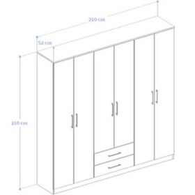 Resim Berlin Gardırop 004 - Antrasit 
