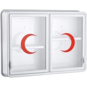 Resim Cam 2 Kapaklı Ecza Dolabı 35x49x10 Cm 5365 